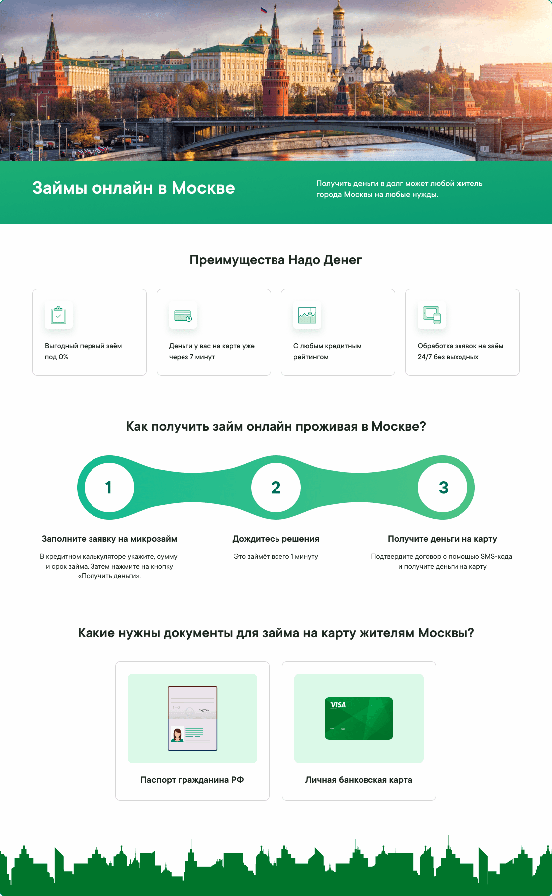 Инструкция микрозаймы в Москве онлайн в МФО Надо Денег